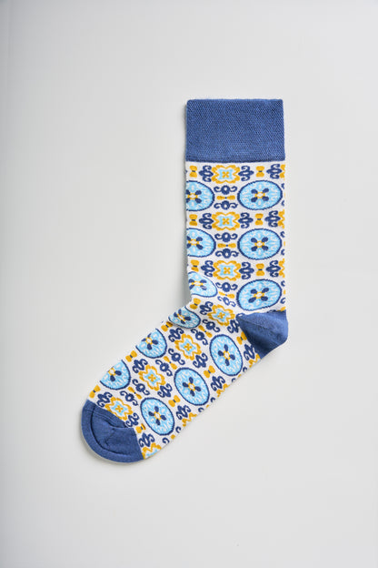 WHITE TILES SOCKS