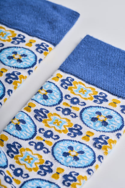 WHITE TILES SOCKS